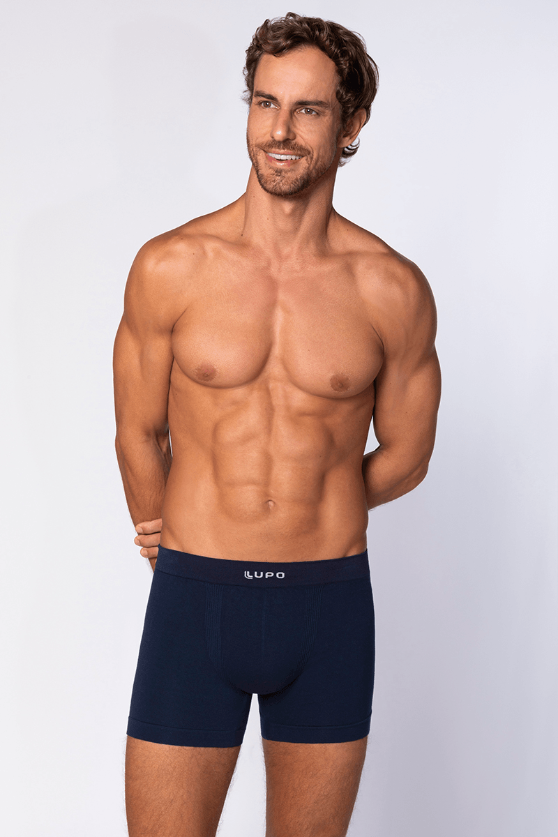 Cueca Adulto Boxer Micromodal Sem Costura Lisa Lupo: Pague 3 leve 5 por 87.90