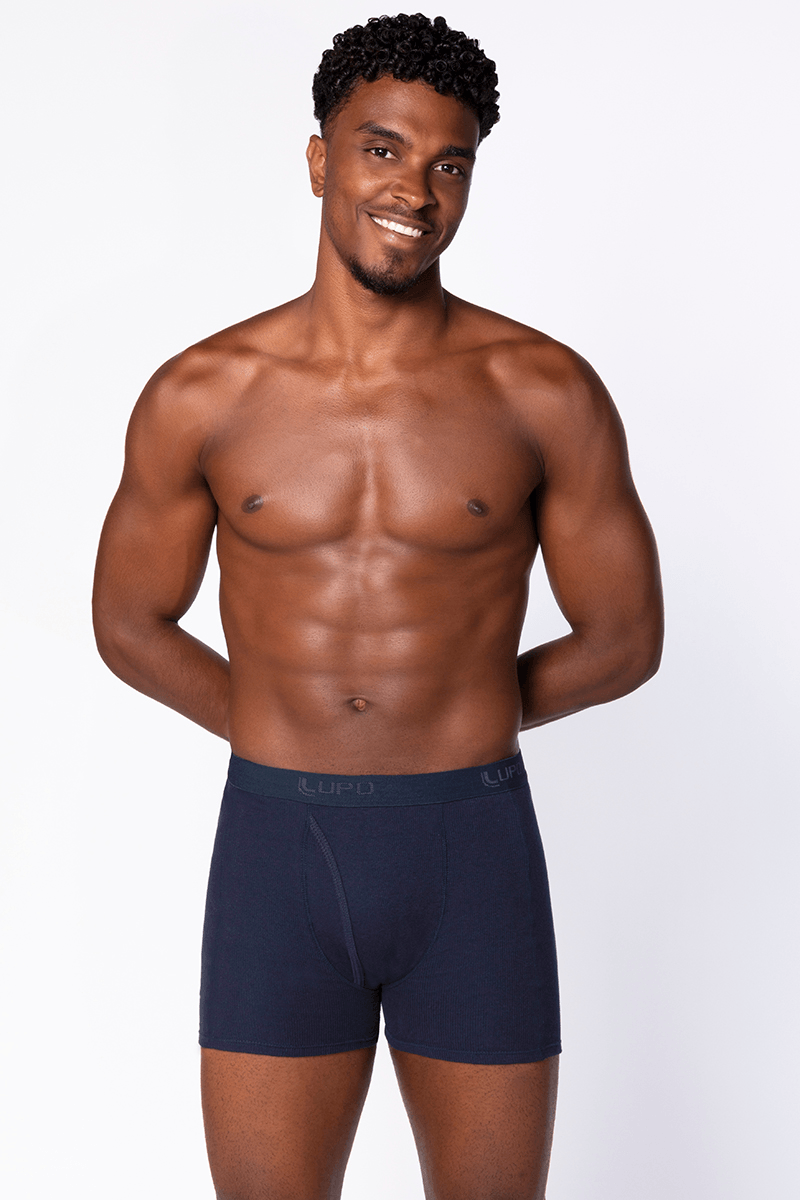 Cueca Boxer Adulto Algodão Com Abertura Lupo