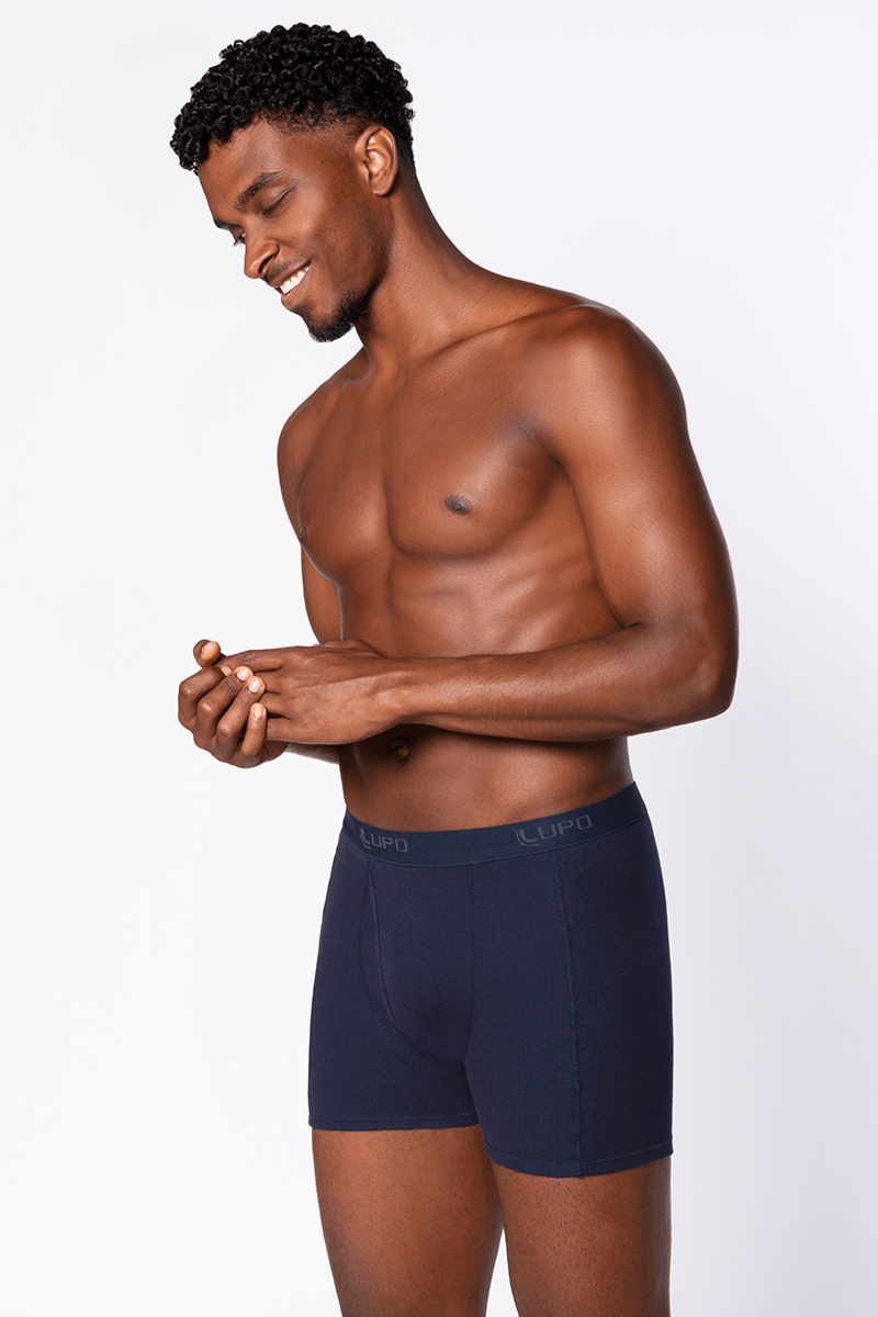 Cueca Boxer Adulto Algodão Com Abertura Lupo