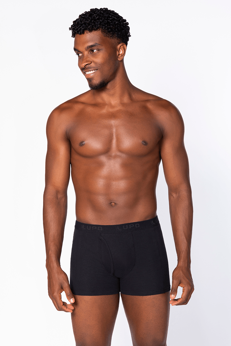 Cueca Boxer Adulto Algodão Com Abertura Lupo