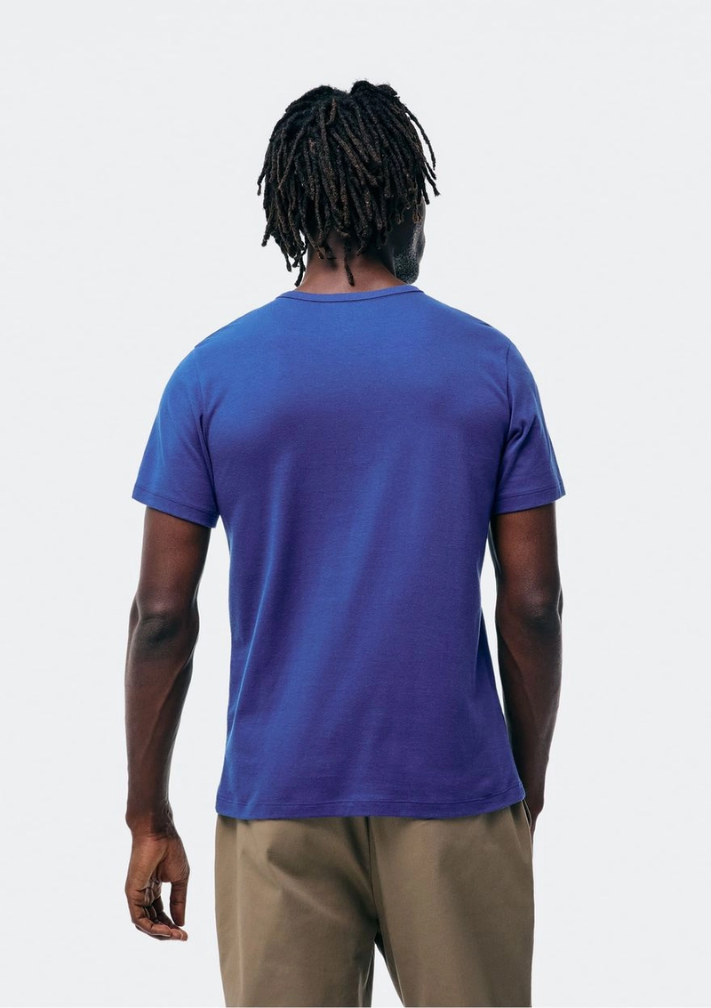 camiseta básica masculina manga curta slim - azul 4.4  (327)