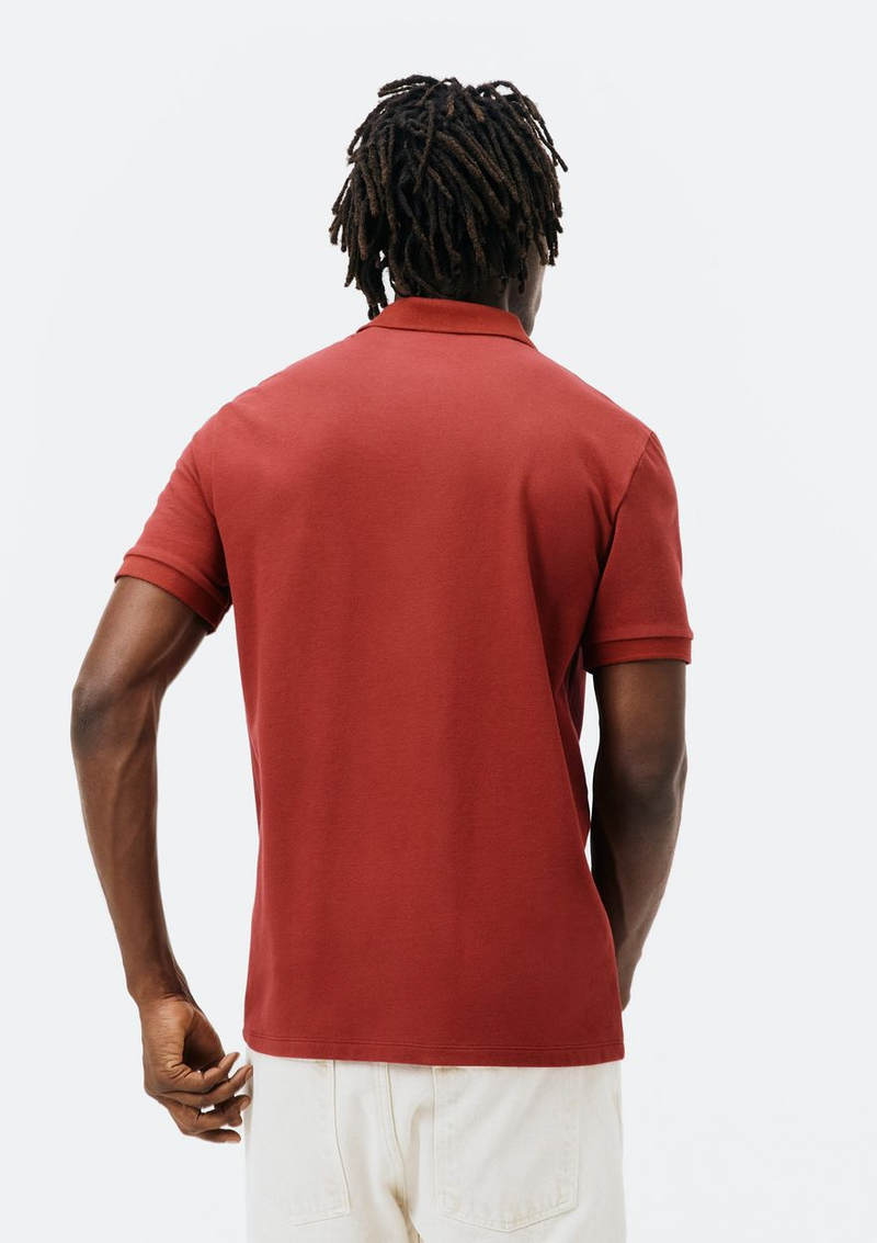camisa polo básica masculina em piquet com bordado - vermelho